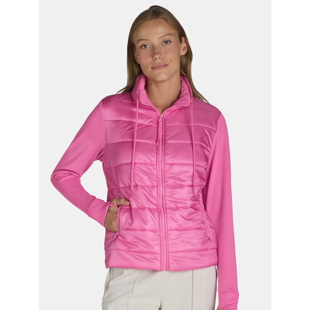 Avia Pink Puffer Jacket with Quilted‎ Design
